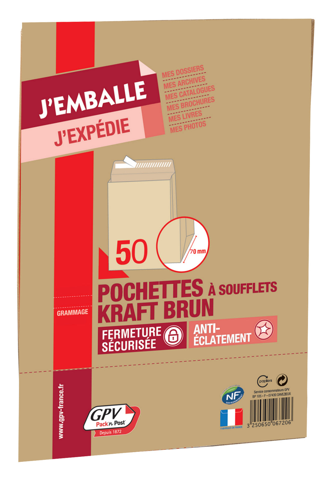 Enveloppes 300x470 k.soufflet arm.silicone 155p/50