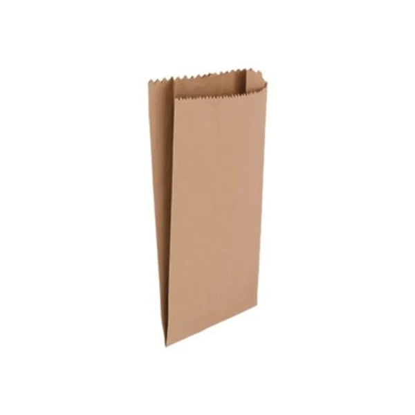 sachet papier kraft alimentaire 12x24x5 cm - paquet de 100-brun