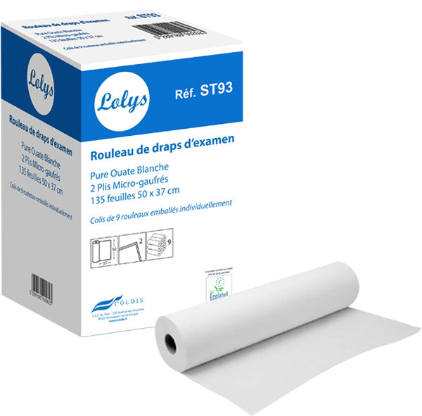 Drap d'examen 2 plis - résistant et confortable