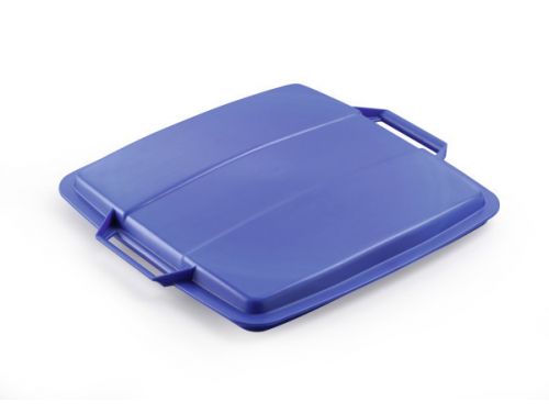 Couvercle Poubelle 90L Duralin-bleu- Polypro Recyclable