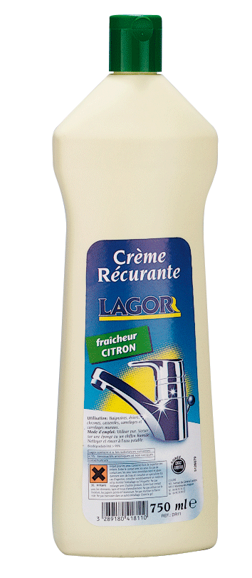 Crème à récurer 750ml - nettoyage efficace sans rayures