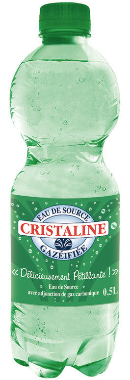 Eau gazeuse Cristaline 50cl - hydratation minérale