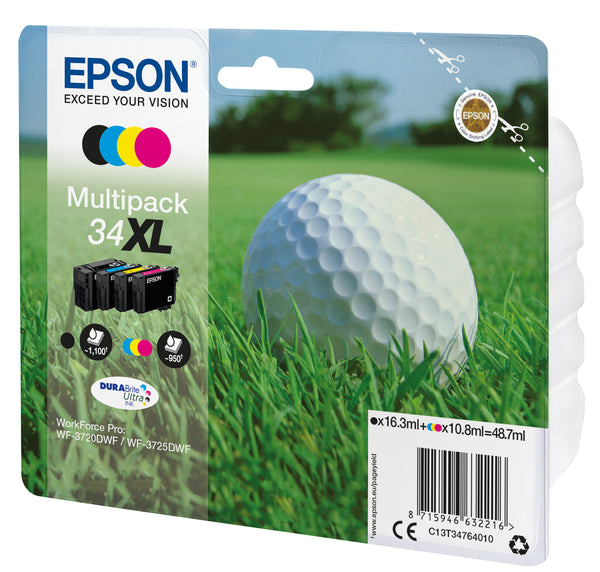 Cartouche d'encre Epson 34xl multipack - rendement élevé