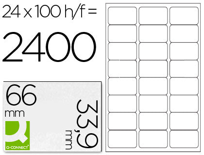 Étiquettes multi-usages 66x33.9 - adhésif permanent