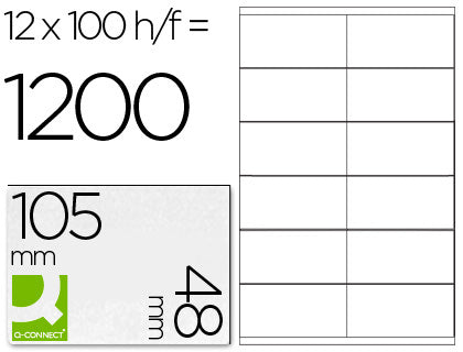Étiquettes multi-usages 105x48mm - adhérence fiable