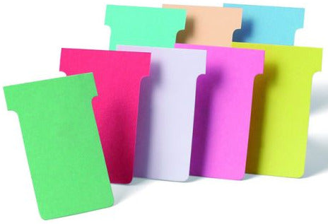 Fiches T indice 2 - Paquet de 100, Couleur Rose