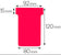 Fiche T planning, indice 3 / 92 mm, 170 g/m2 étui de 100,rouge