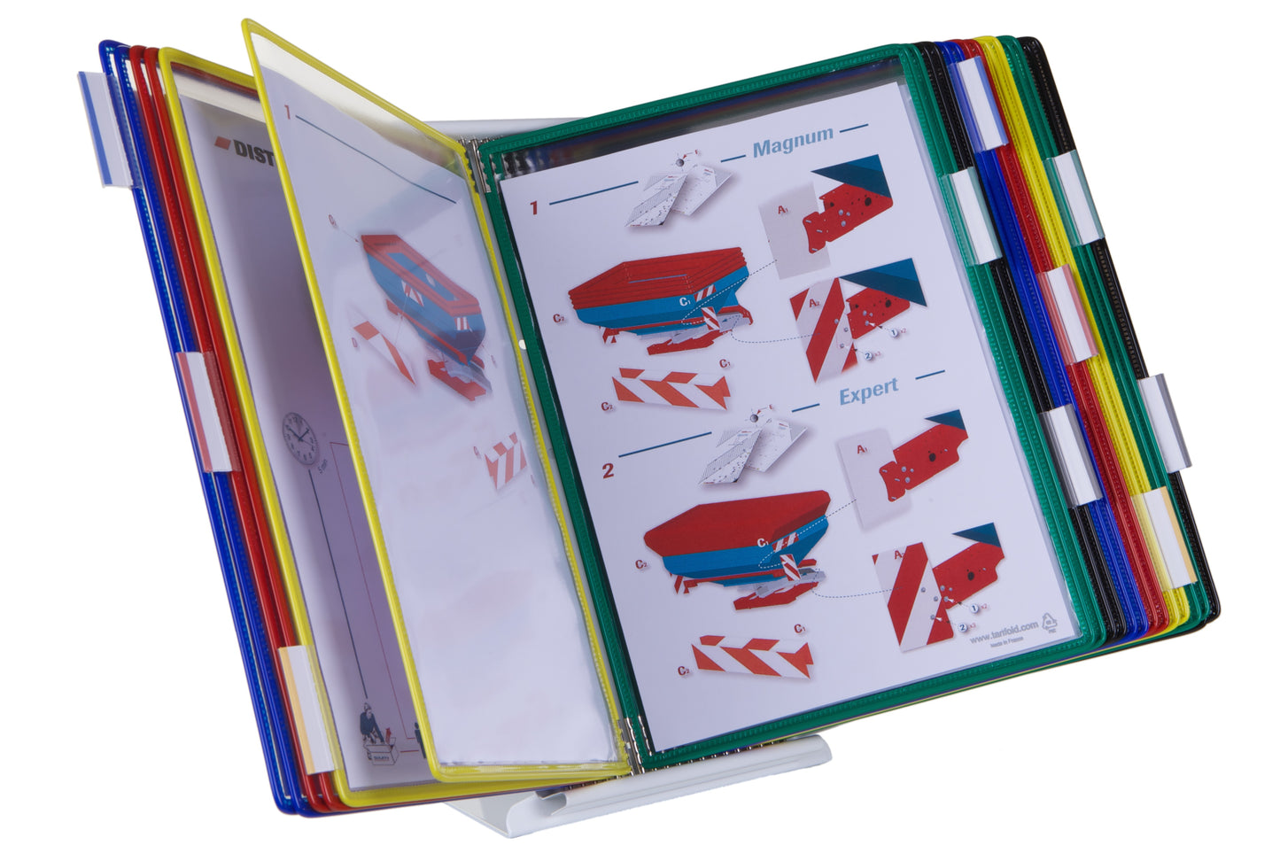 Tarifold pupitre de présentation - 20 pochettes a4 pivotantes