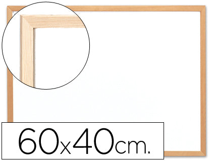 Tableau blanc mélaminé 60x40 cm - chevalet bois