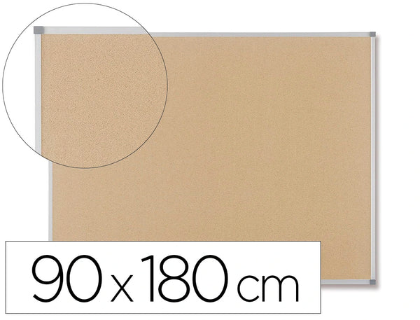 Tableau liège 90x180cm - cadre aluminium