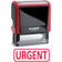 Tampon auto-encreur urgent - rouge écologique