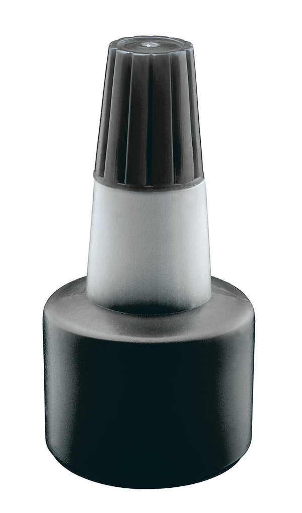 Encre tampon 28ml - Noire, facile à utiliser