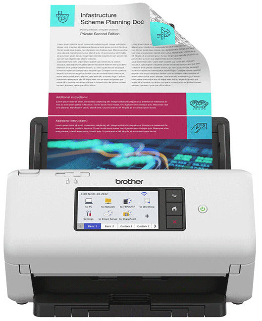 Scanner Brother ads-4700w - numérisation rapide 80 ipm