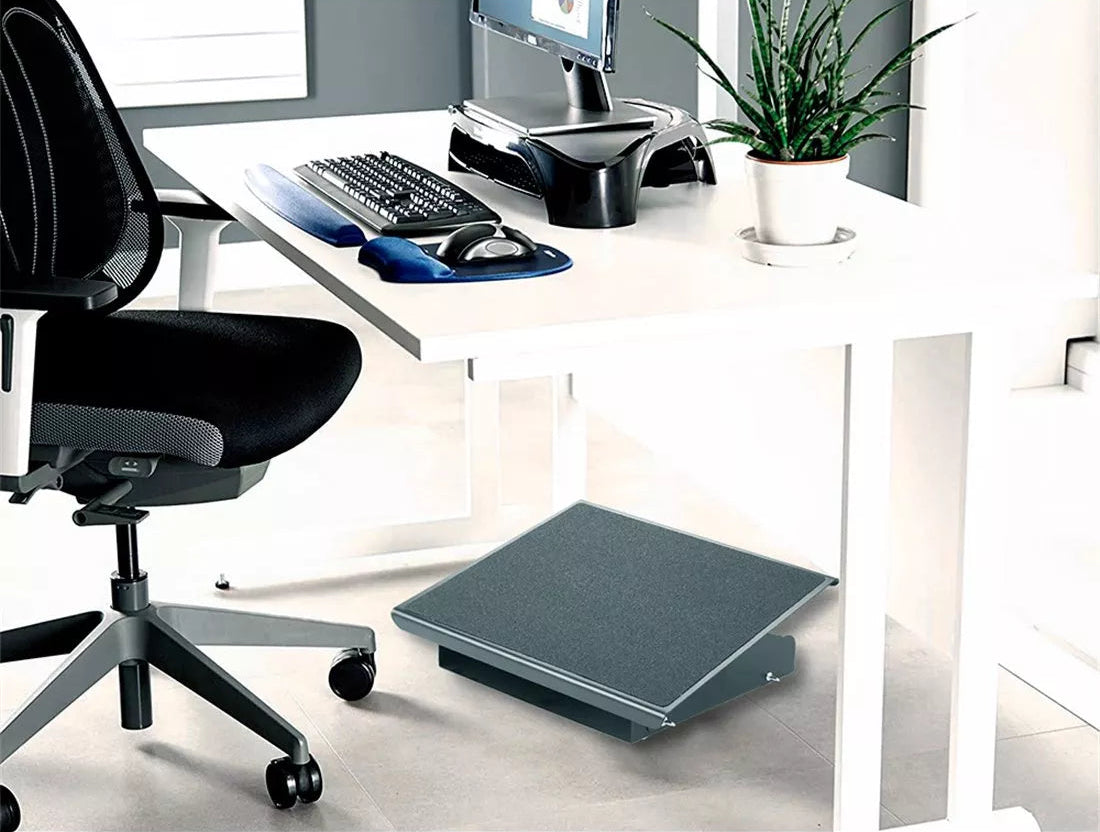 Repose-pieds ajustable en aluminium - ergonomie optimale