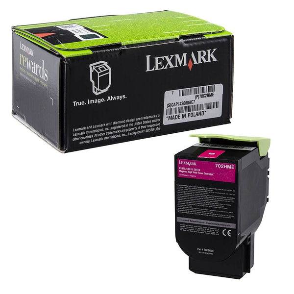 Toner Lexmark magenta 702hme - haute capacité 3000 pages