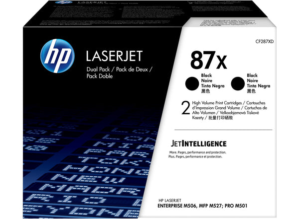 Cartouche toner HP cf287xd - pack double haute capacité