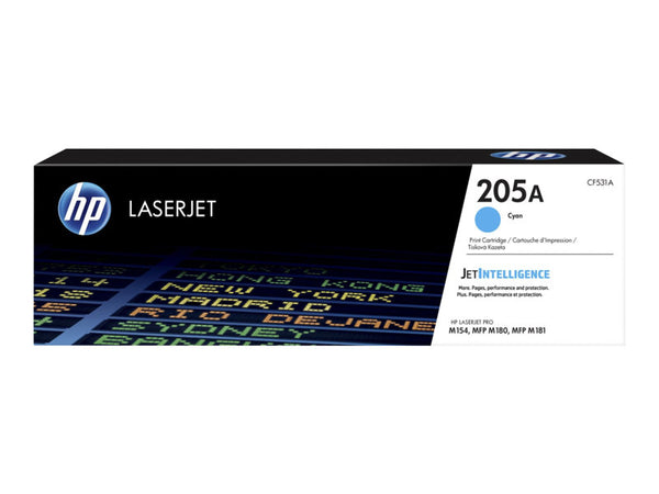 Cartouche toner HP cyan 205a - 900 pages