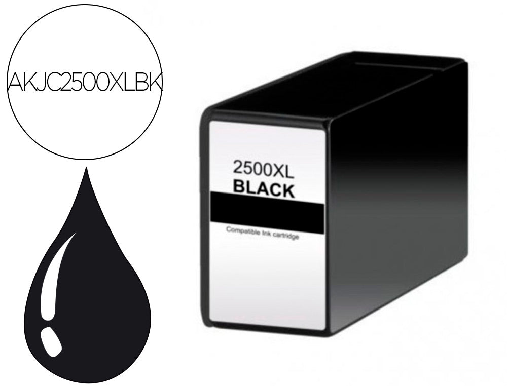 Cartouche d'encre Compatible Canon PGI-2500-BK Noir