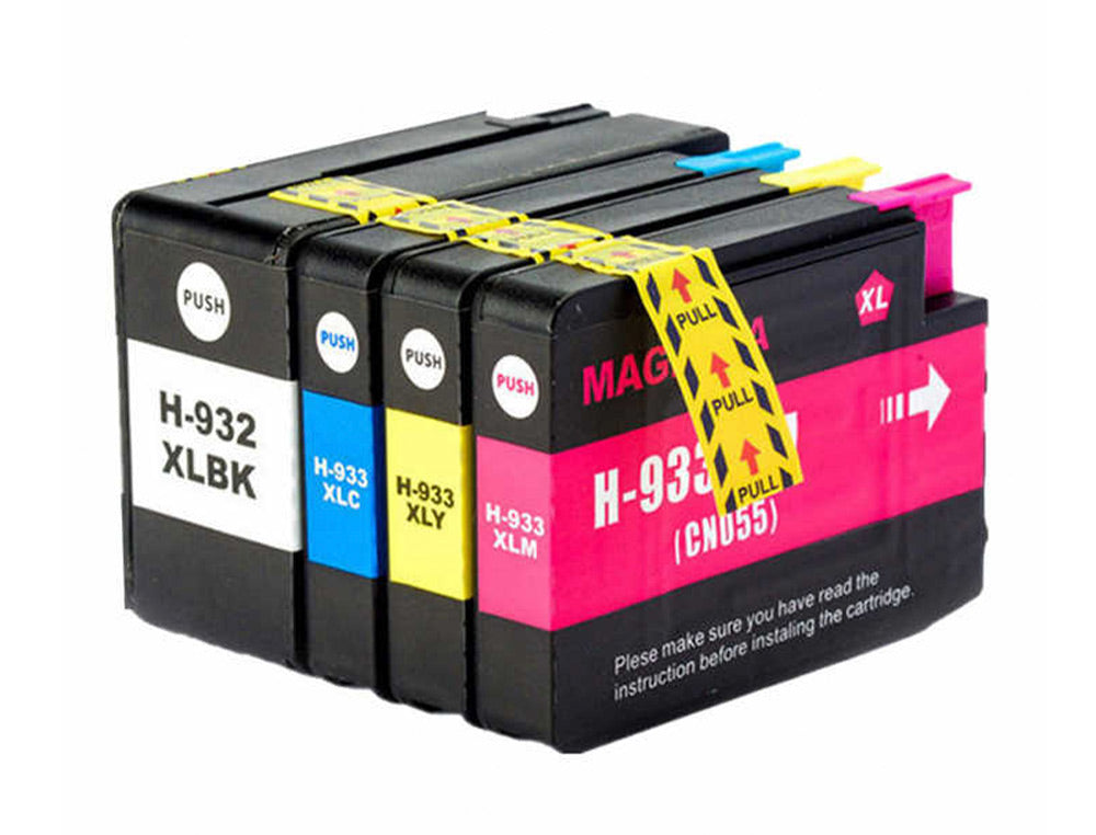 Pack 4 cartouches remanufacturées HP 932XL/933XL CMJN