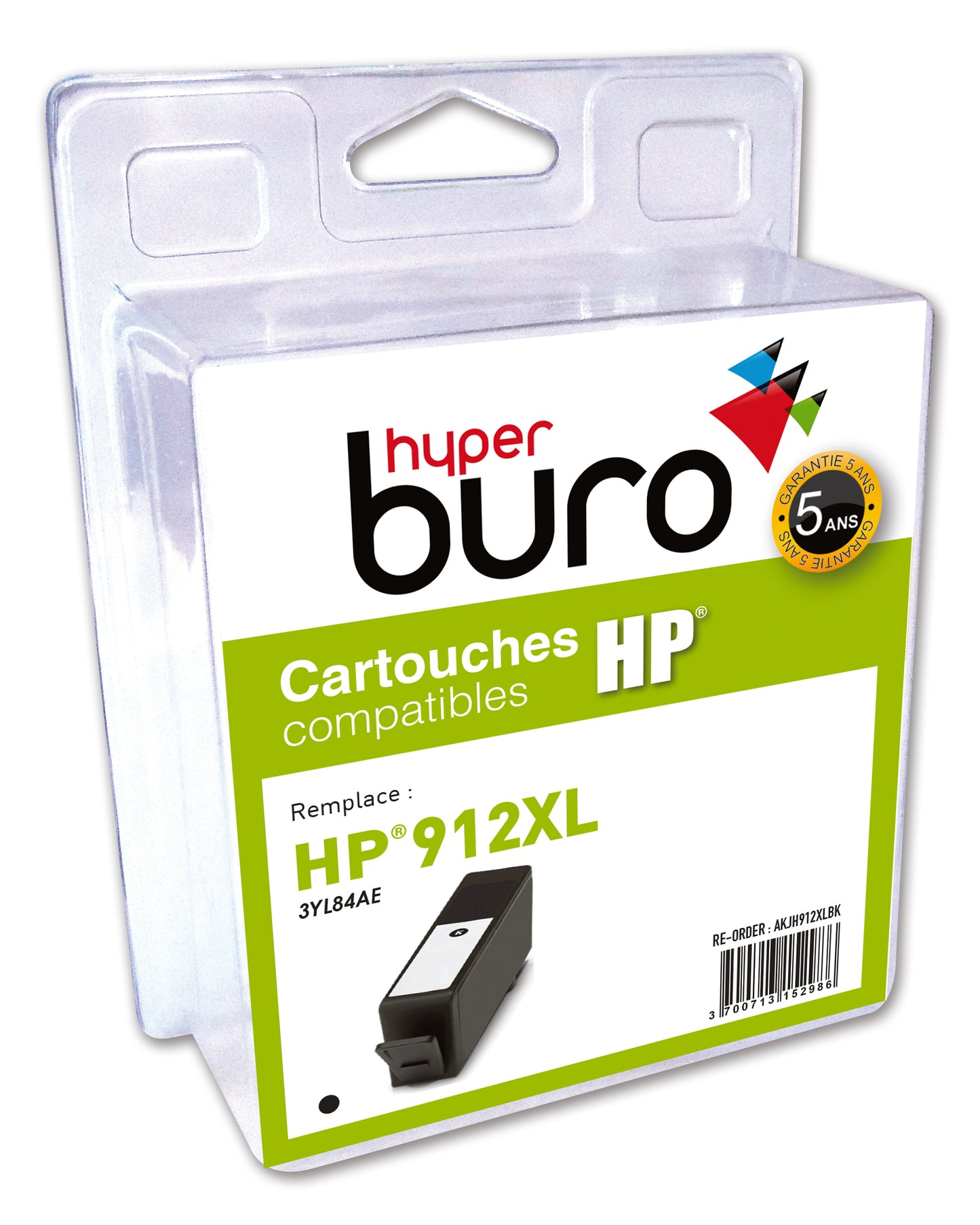 Cartouche Compatible HP 912xl - grande capacité 825 pages