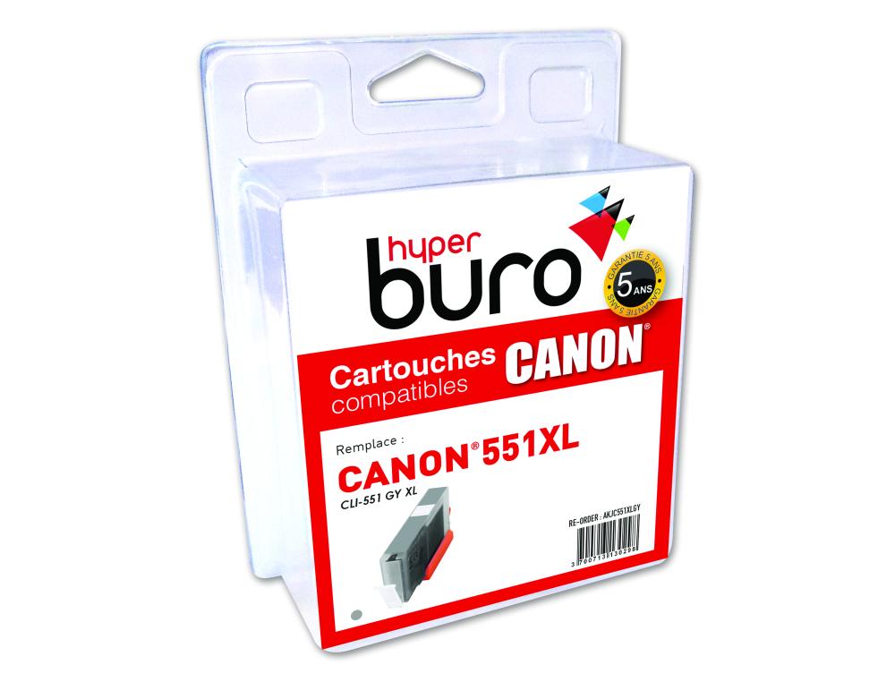 Cartouche Compatible Canon CLI-551 Grise 15ml
