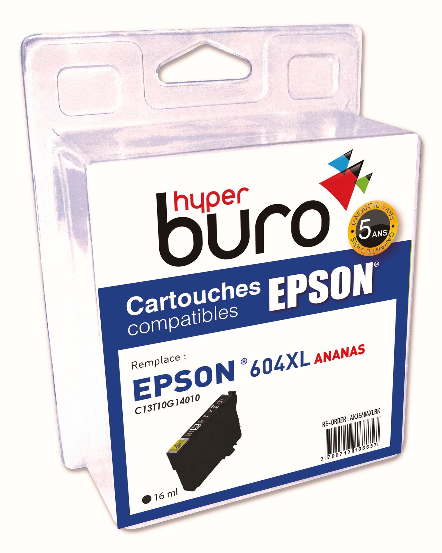 Cartouche Compatible Epson 604 XL ananas-noir