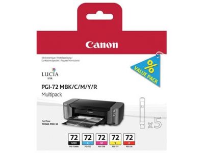 Multipack cartouches d'encre Canon PGI-72 - couleurs vives