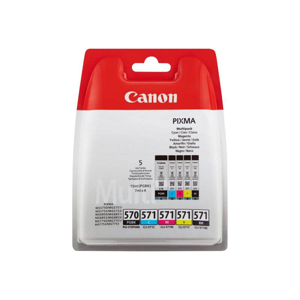 Multipack d'encre Canon PGI-570/CLI-571 - couleurs vives et durables