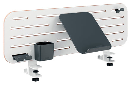 Organiseur bureau ergonomique avec 4 accessoires -gris