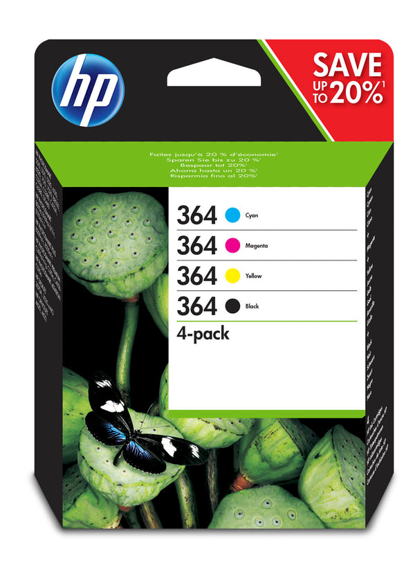 Pack cartouches HP 364 - couleurs vives et durabilité