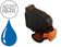 Cartouche affranchissement compatible avec 7200251L - 6128 133W / EAN 4127980D - Bleu postal