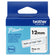 Ruban Brother Btag 12mm - Noir/transparent