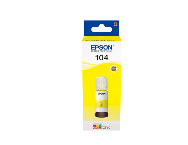 Cartouche d'encre jaune T104 - Haute capacité 65 ml