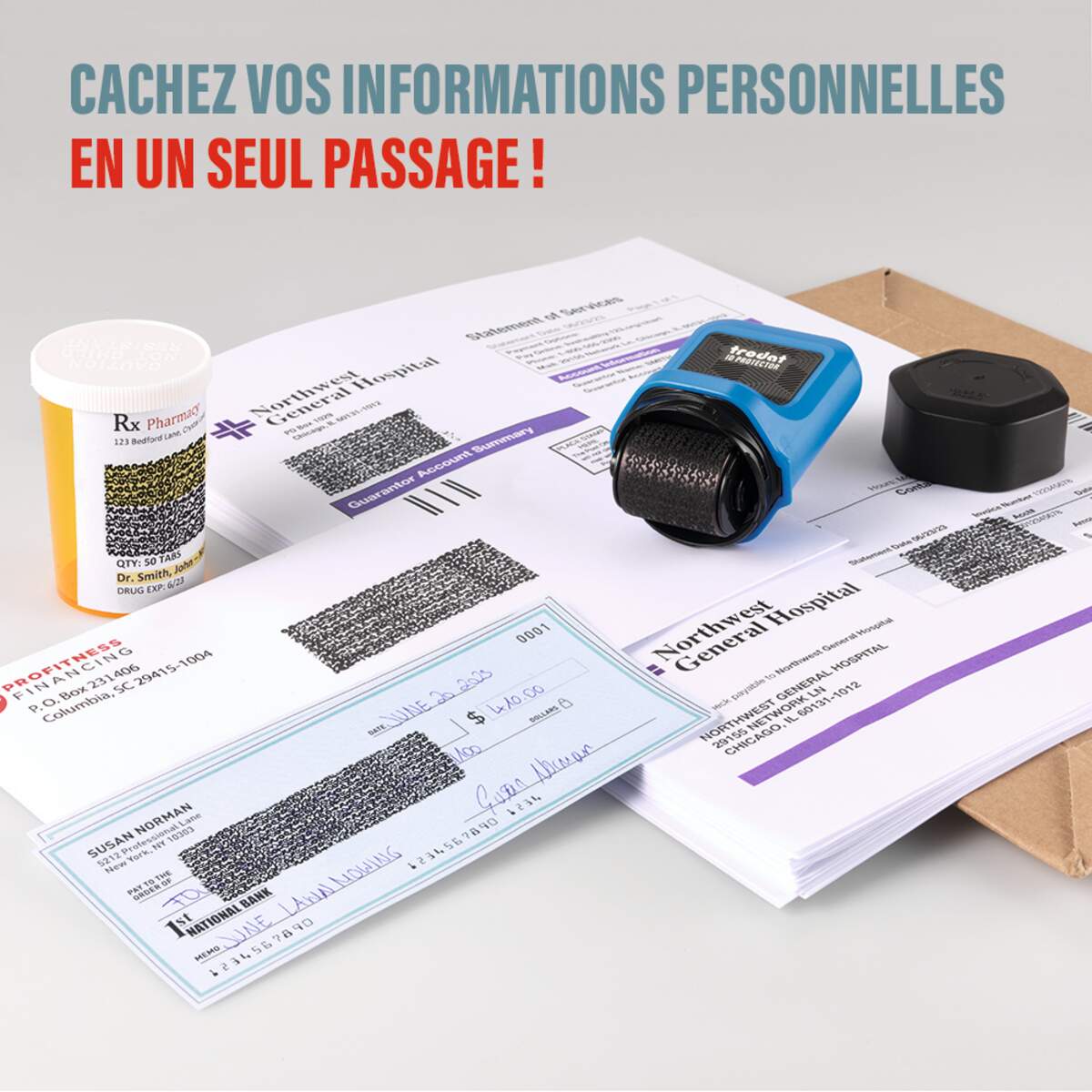 Rouleau encreur id protector trodat - masquage permanent