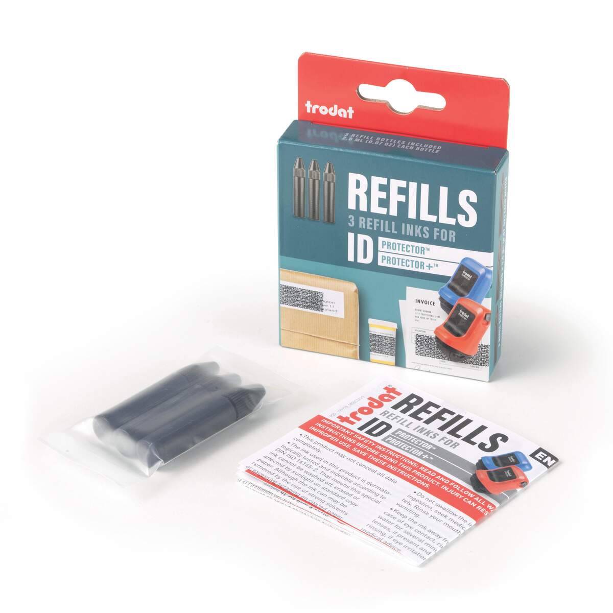 Recharge tampon rouleau id protector - encre indélébile