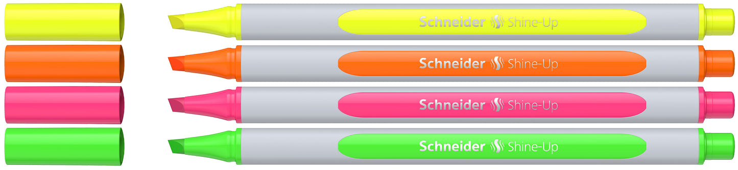 Surligneur de poche Étui de 4 couleurs assorties - Couleurs Vives et Durables