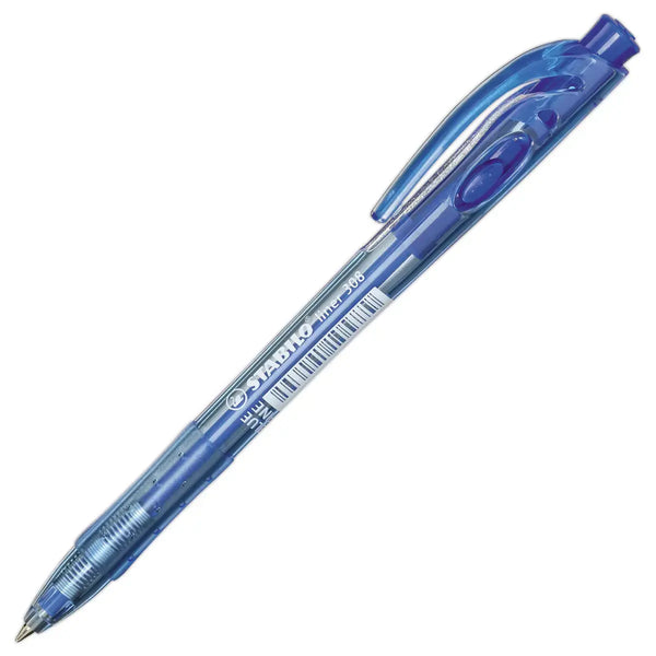 Stylo-bille rétractable - Pointe fine 0,38 mm, Encre bleue