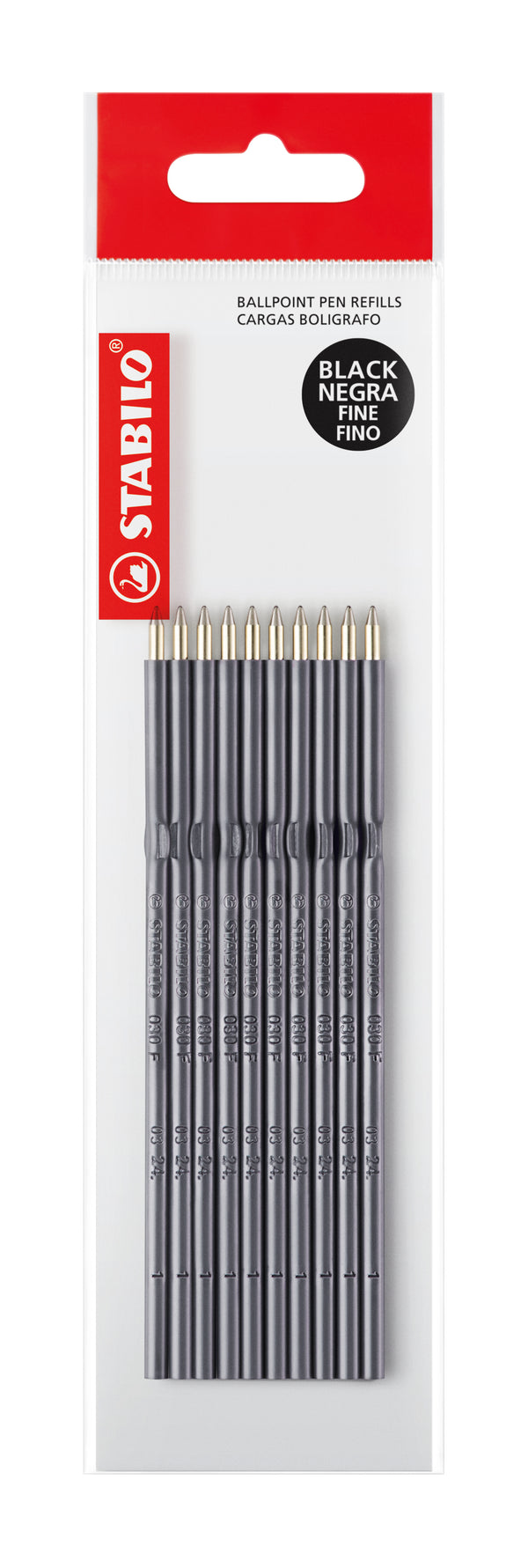Recharge Stylo Bille Noir - Écriture Fine et Précise