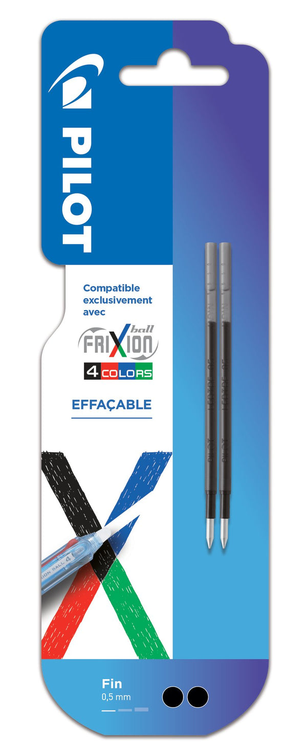 Recharge stylo frixion 4c - encre effaçable noire