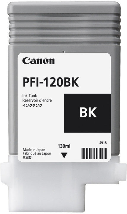 Cartouche d'encre Canon noire 130ml - pigments pour jet d'encre