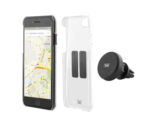Support smartphone magnétique pour voiture - fixation grille