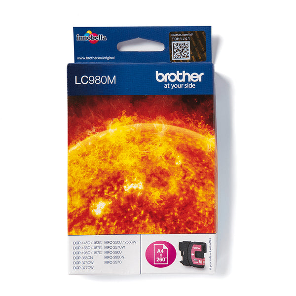 Cartouche d'encre Brother magenta LC980m - impression de qualité