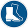 Sticker signalisation de sol" sécurité obligatoire "- diamètre 43 cm