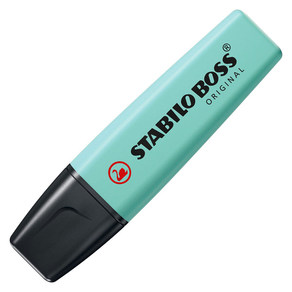 Surligneur Stabilo boss pastel turquoise - pointe biseautée