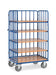 Chariot haut 5 plateaux - 1000x600 mm, robuste et pratique