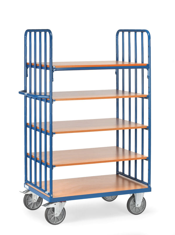 Chariot haut 5 plateaux - Grande capacité 1200x800 mm