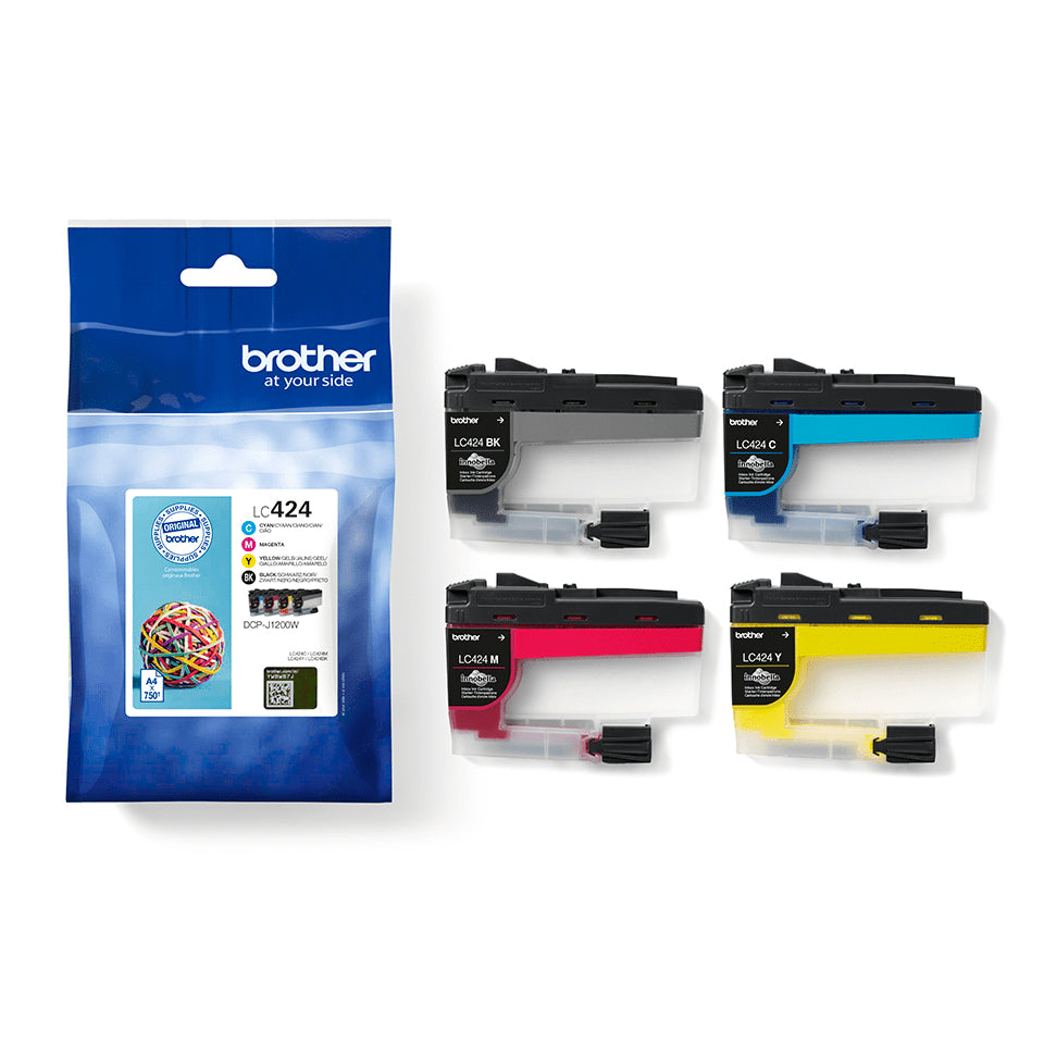Pack cartouches Brother lc424 - impression haute qualité