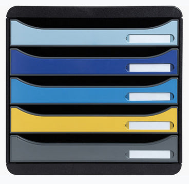 Module de classement bigbox bee blue 5 tiroirs