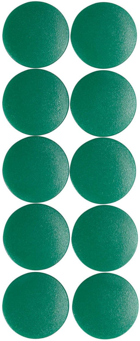Aimant rond diamètre 20mm p/10 vert