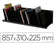 Trieur armoire 15 cases inclinées-noir